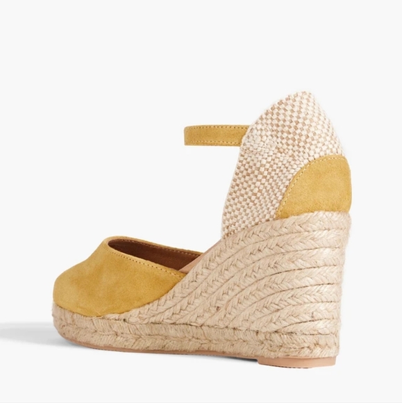 NWT Last Studio Wedge Espadrilles in Mustard - Picture 5 of 6